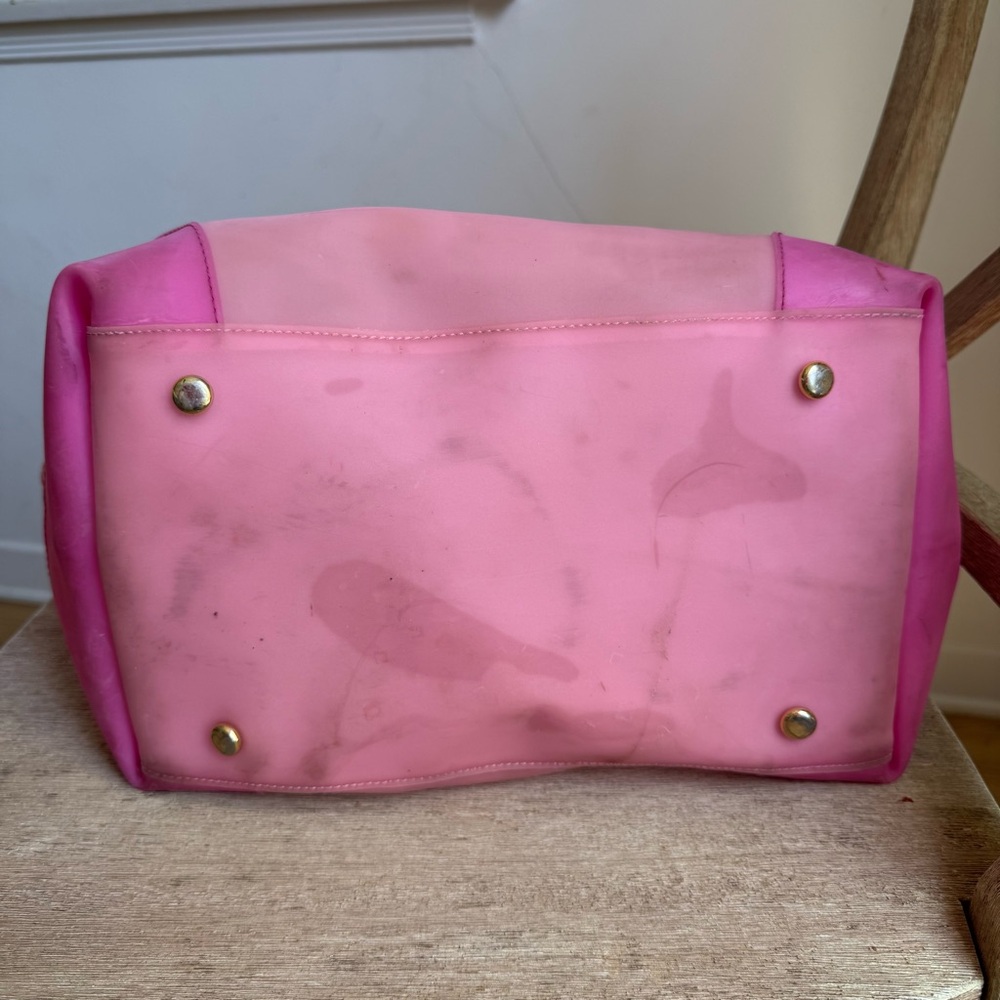 Juicy Couture Y2K Pink Jelly Tote- Crest Logo- Love P&G - Picture 6 of 9